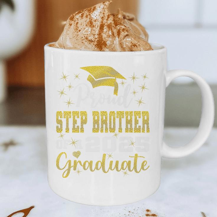 Super Proud Step Brother Of 2025 Graduate Graduation Family Premium Graphic Print Coffee Mug