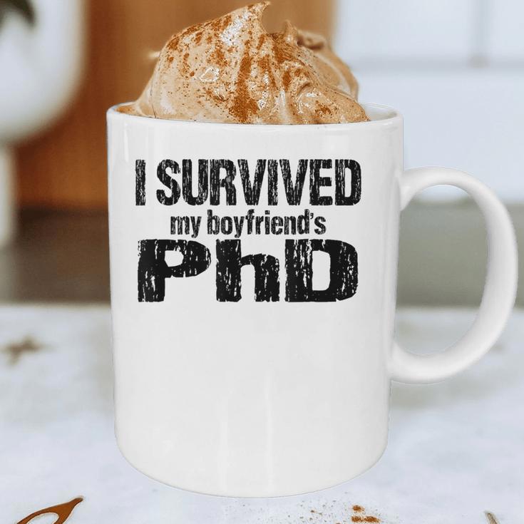 I Survived My Boyfriend's PhD Graduation T-Shirt Graphic Print Coffee Mug