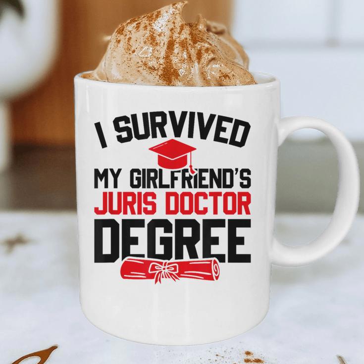 I Survived My Girlfriend's Juris Doctor Degree Graduation Graphic Print Coffee Mug