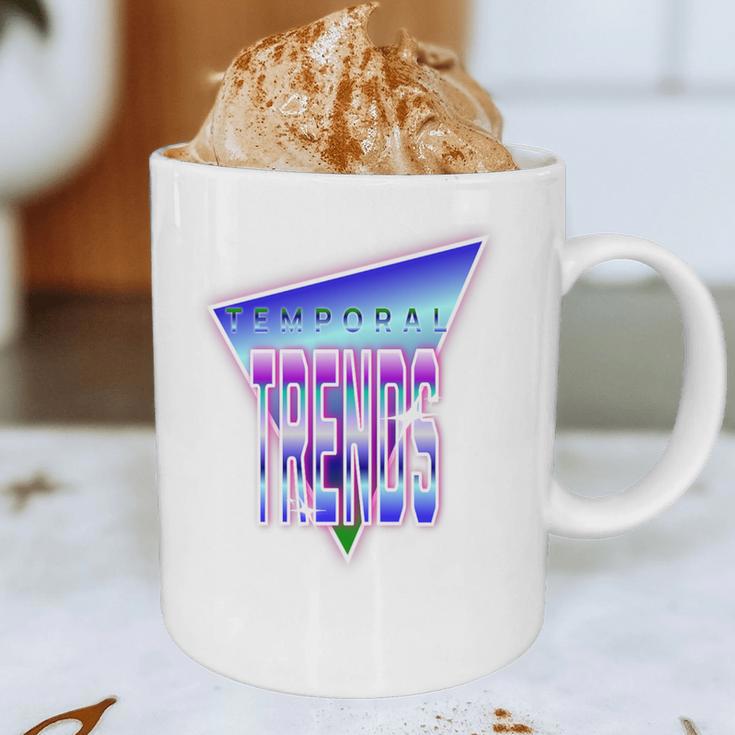 Temporal Trends Vaporwave Style Retro Nostalgia Look Premium Tri-Blend Graphic Print Coffee Mug