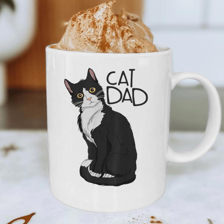 Tuxedo Cat Dad Cat Dad Tuxedo Cat Dad Graphic Print Coffee Mug