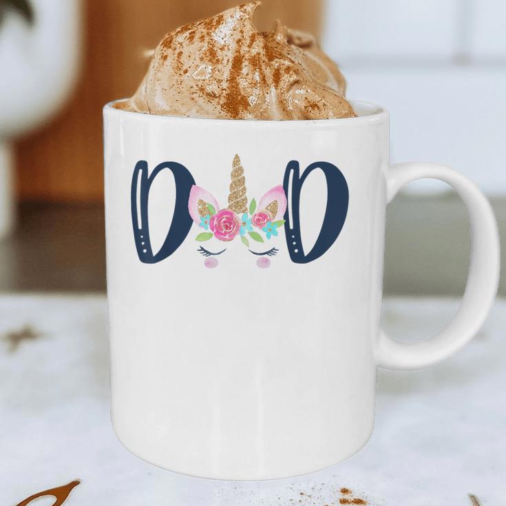 Unicorn Dad Birthday Shirt Matching Family Party Tee T-Shirt Graphic Print Coffee Mug