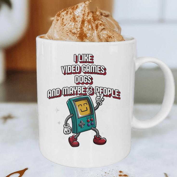 I Like Video Games Dogs And Maybe 3 People Gamer Introvert Raglan Baseball Tee Graphic Print Coffee Mug I Like Video Games Dogs And Maybe 3 People Gamer Introvert Raglan Baseball Tee Graphic Print Coffee Mug