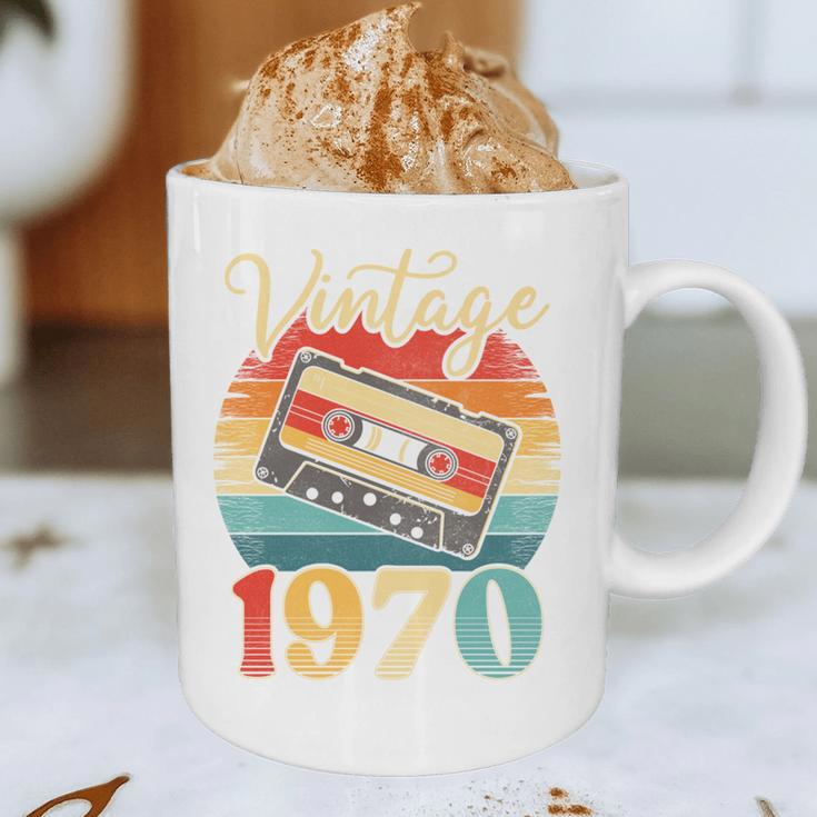 Vintage 1970 Retro Cassette Tape 70s Born Nostalgia Birthday Graphic Print Coffee Mug