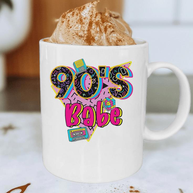Vintage 90's Babe Party Back To 90s Cassette Nostalgia Premium Tri-Blend Graphic Print Coffee Mug