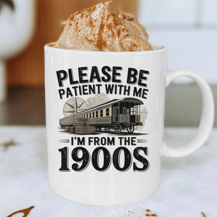 Vintage Be Patient With Me I'm From The 1900s Steam Train Graphic Print Coffee Mug