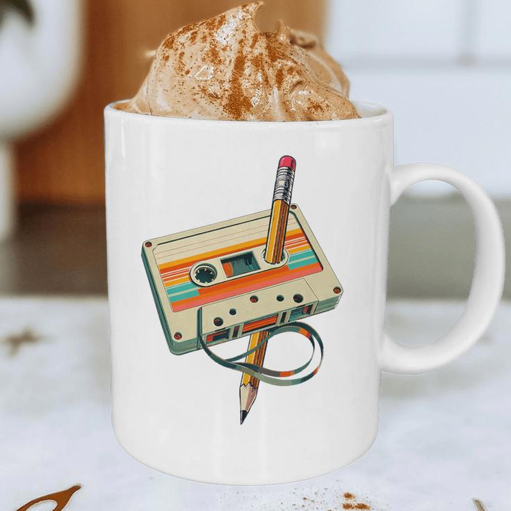 Vintage Pencil Rewind Cassette Tape Nostalgia Party 80s 90s Premium Graphic Print Coffee Mug Vintage Pencil Rewind Cassette Tape Nostalgia Party 80s 90s Premium Graphic Print Coffee Mug