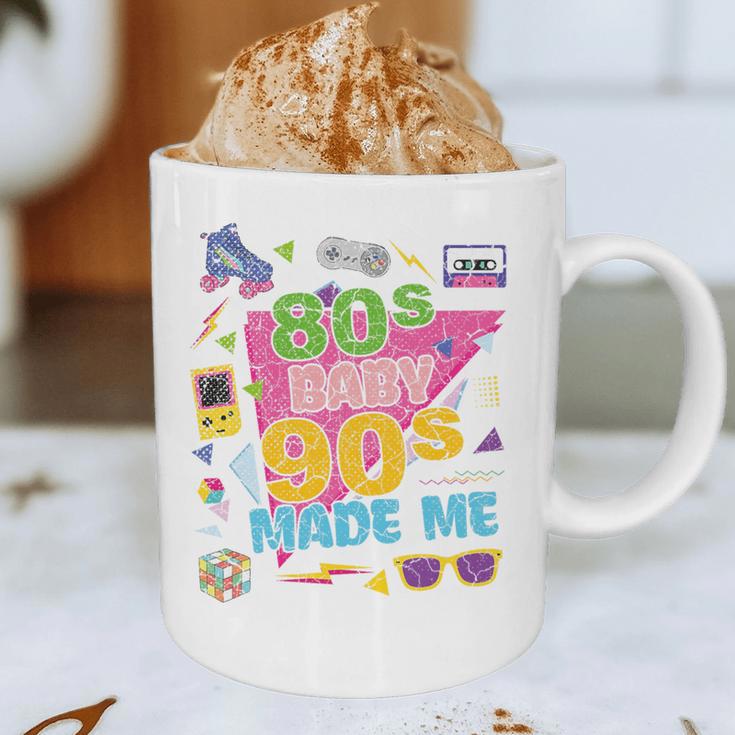 Vintage Retro 80's Baby 90's Made Me 1980s 1990s Nostalgia Premium Tri-Blend Graphic Print Coffee Mug