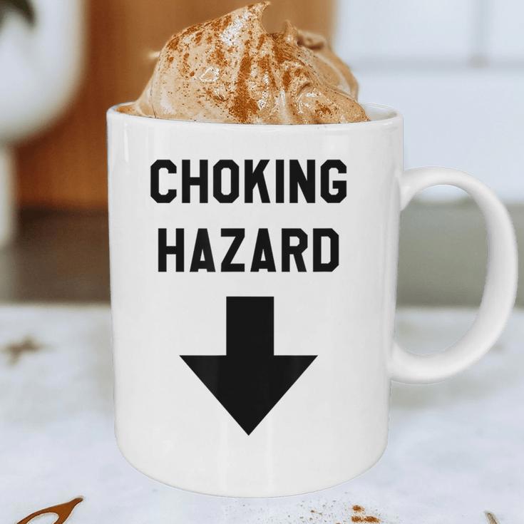 Viral And Internet Meme Crude Gag Apparel Choking Hazard Adult Dad Joke Graphic Print Coffee Mug