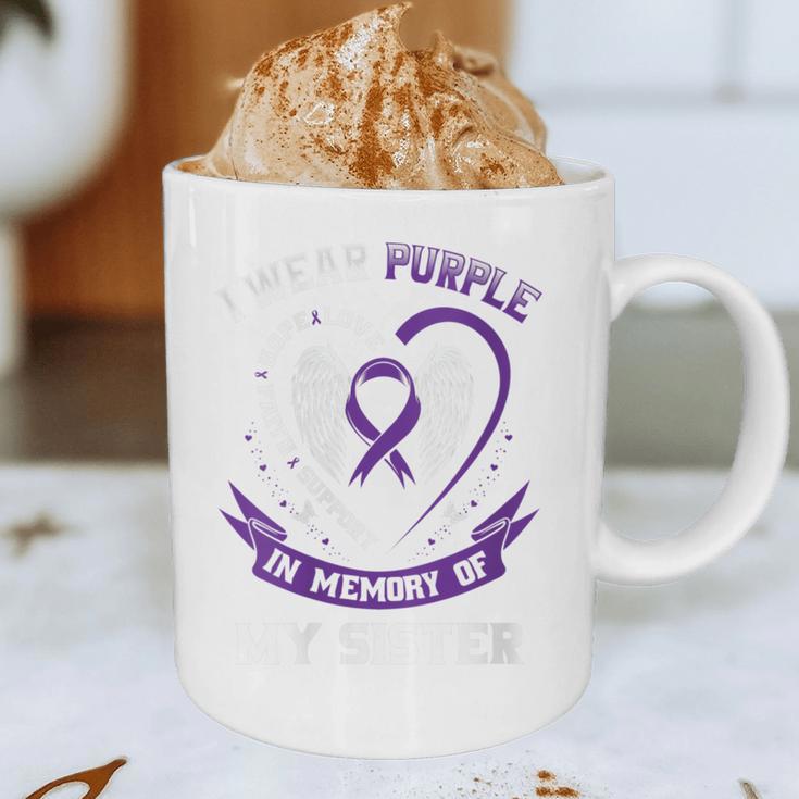 I Wear Purple In Memory Of Sister Epilepsy Awareness Graphic Graphic Print Coffee Mug I Wear Purple In Memory Of Sister Epilepsy Awareness Graphic Graphic Print Coffee Mug