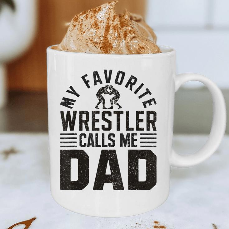 Wrestler Daddy Wrestling Dad Graphic Print Coffee Mug