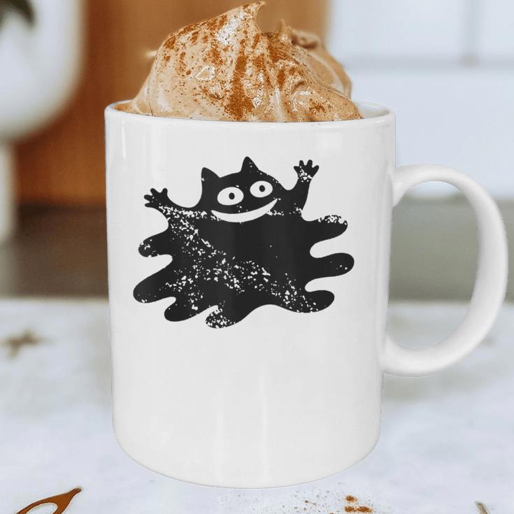 Yk2 Grunge Scary Cat With Tail Tomboy 90s Nostalgia Indie Graphic Print Coffee Mug