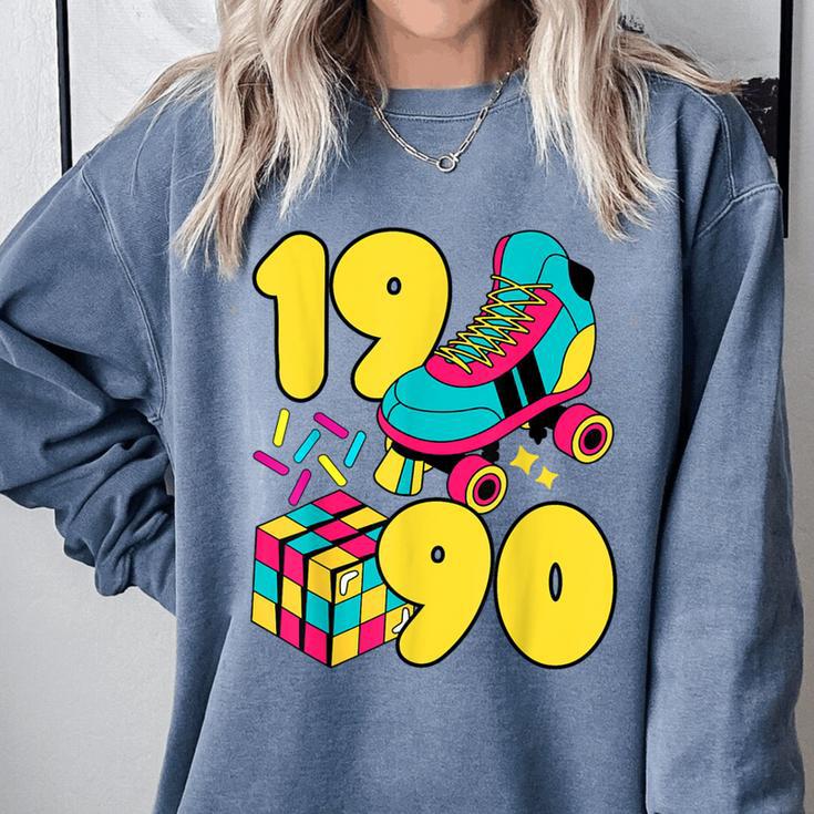1990 Retro Raised In The 90s Old School Nostalgia Vibes Comfort Colors Sweatshirt