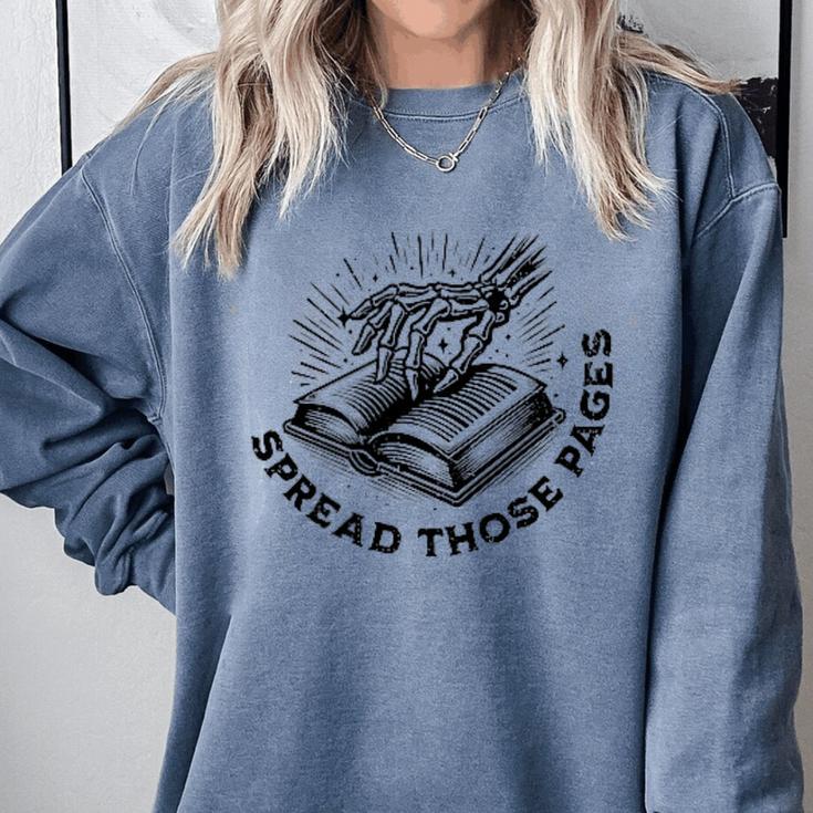 2 SIDES I Look Better Bent Over A Book Saying Quote Comfort Colors Sweatshirt