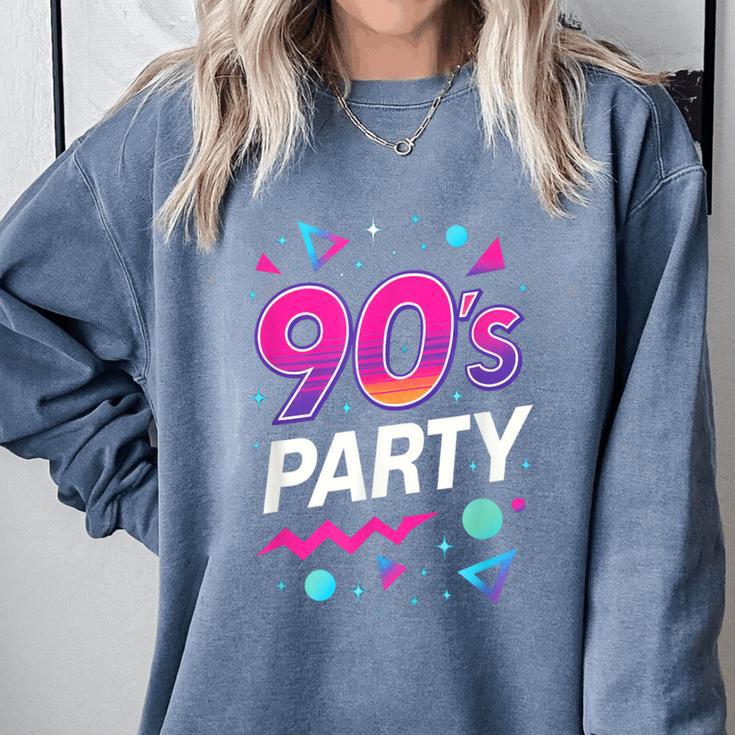 90's Party 90s Nostalgia Retro Rave Dance Music Comfort Colors Sweatshirt 90's Party 90s Nostalgia Retro Rave Dance Music Comfort Colors Sweatshirt