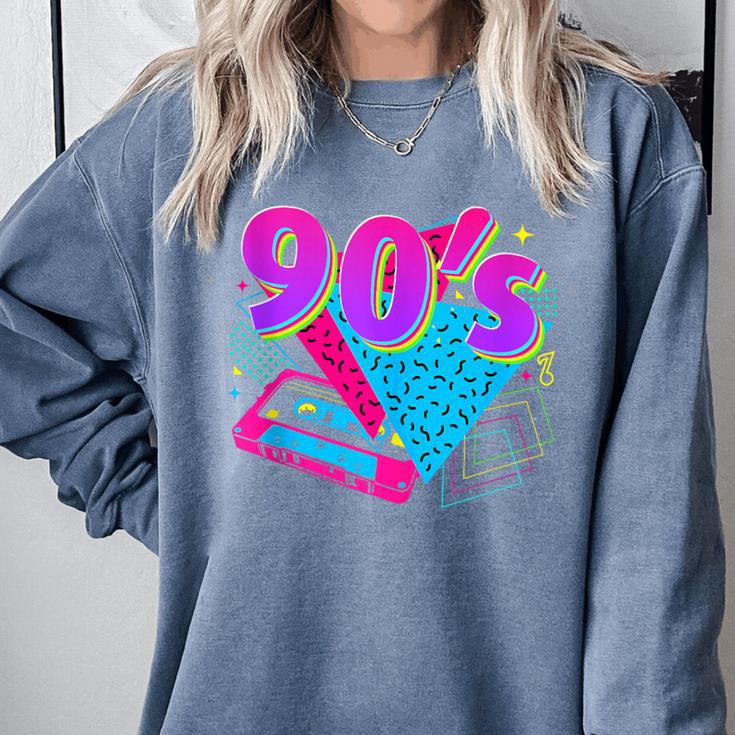 90's Vibe Retro Style Cassette Tape Nostalgia 1990s Party Comfort Colors Sweatshirt
