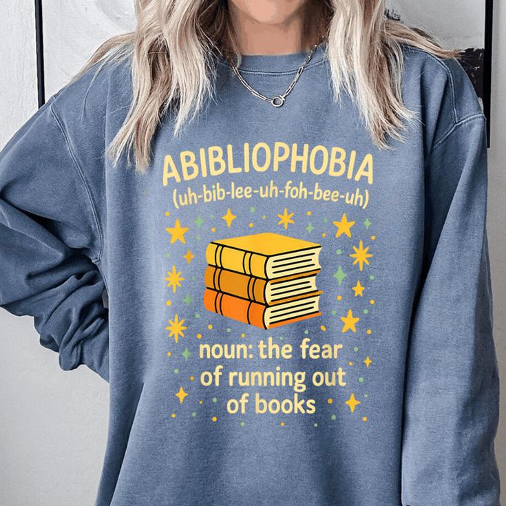 Abibliophobia Book Lover Reading Humor Graphic Comfort Colors Sweatshirt Abibliophobia Book Lover Reading Humor Graphic Comfort Colors Sweatshirt