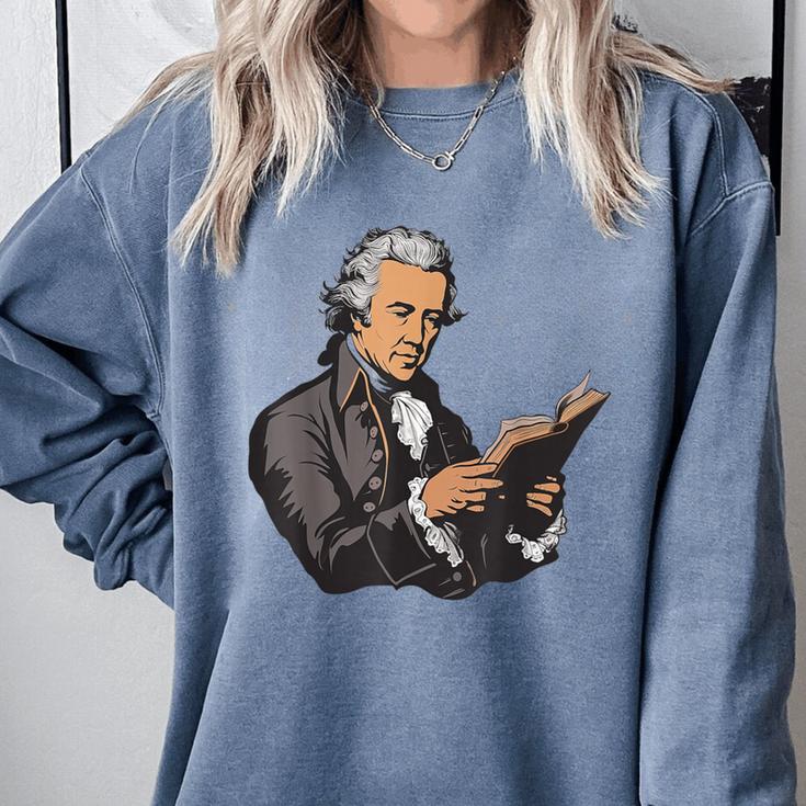 Alexander Hamilton Reading A Book Comfort Colors Sweatshirt