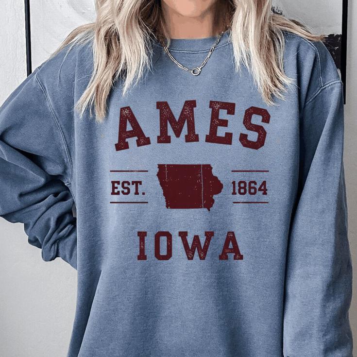 Ames Iowa Est 1864 Nostalgia Premium Tri-Blend Comfort Colors Sweatshirt