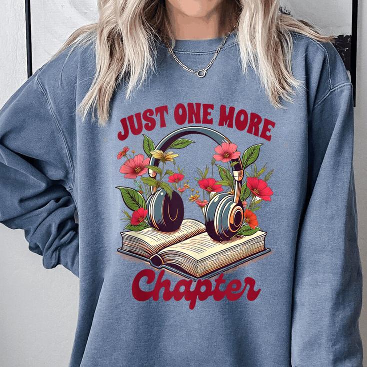 Audiobook Lover Bookish Headphones Just One More Chapter Comfort Colors Sweatshirt Audiobook Lover Bookish Headphones Just One More Chapter Comfort Colors Sweatshirt