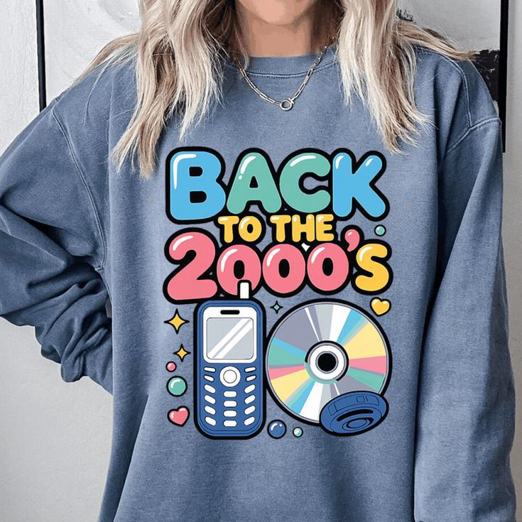 Back To The 2000s Retro Nostalgia Premium Tri-Blend Comfort Colors Sweatshirt