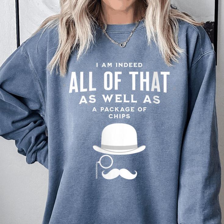 All Of That Bag Chips 1990s Nostalgia Saying British Comfort Colors Sweatshirt