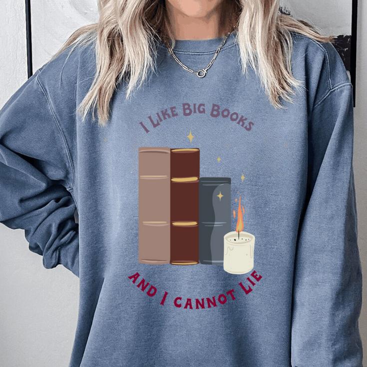 I Like Big Books Bookworm Tee Comfort Colors Sweatshirt