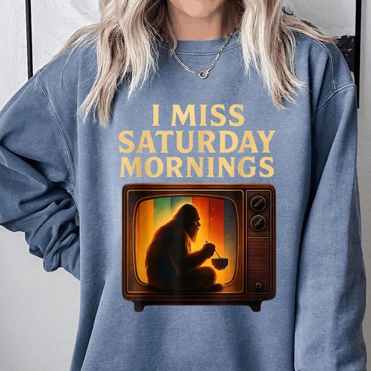Bigfoot Saturday Morning Nostalgia Comfort Colors Sweatshirt