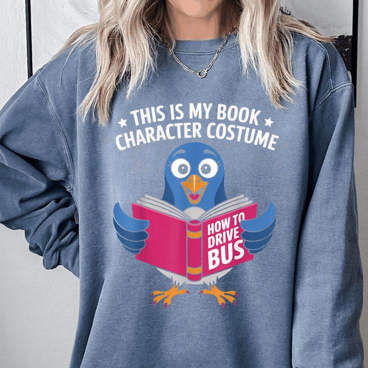 This Is My Book Character Costume Cute Pigeon Kids Reading Comfort Colors Sweatshirt