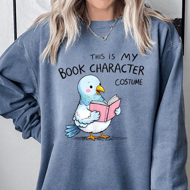 This Is My Book Character Costume I Pigeon Reading Tee Comfort Colors Sweatshirt