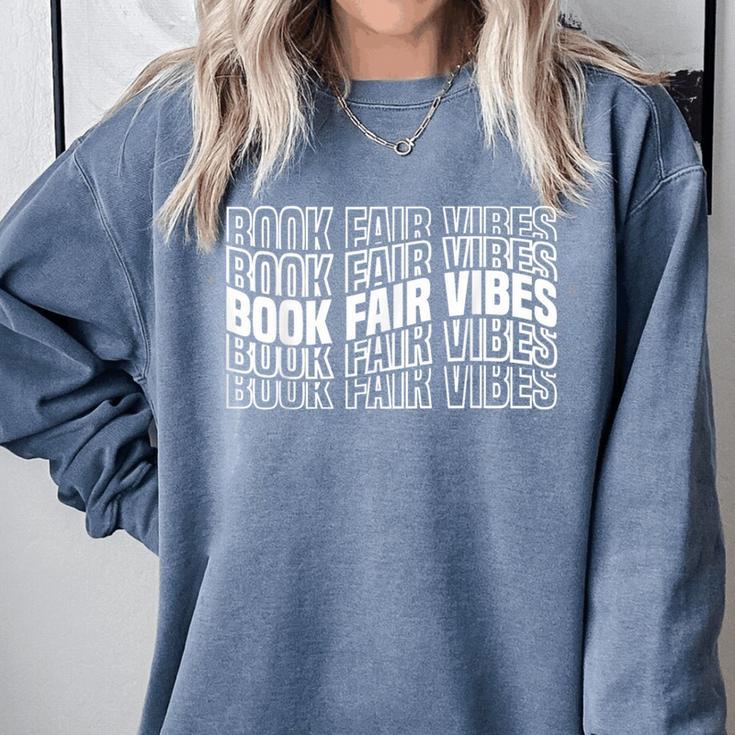 Book Fair Vibes Reader Nostalgia Comfort Colors Sweatshirt