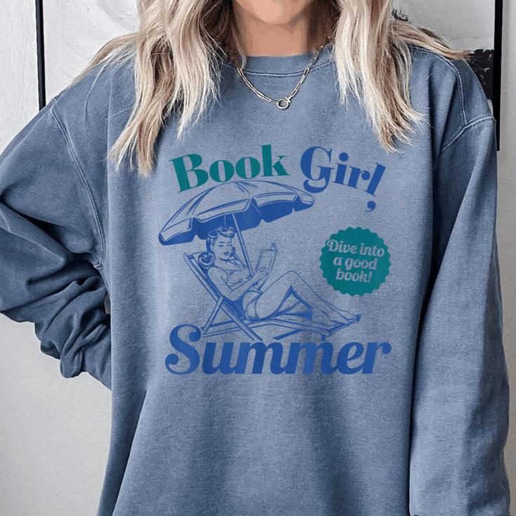Book Girl Summer Bookish Beach Comfort Colors Sweatshirt Book Girl Summer Bookish Beach Comfort Colors Sweatshirt
