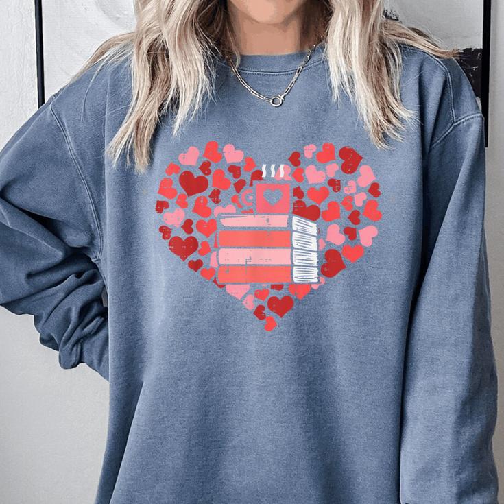 Book Heart Cute Read Book Reading Librarian Across America Comfort Colors Sweatshirt