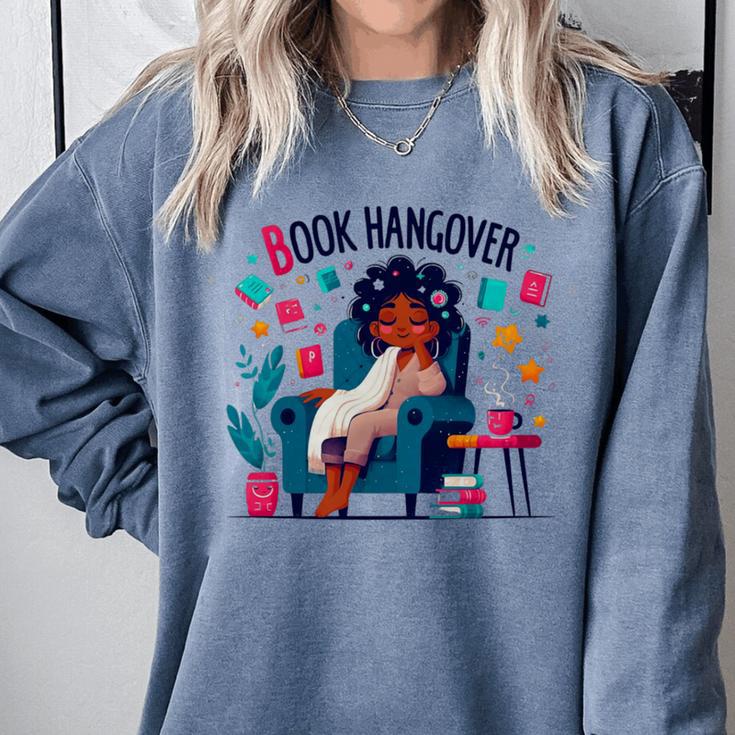 Book Lover Graphic Tee Book Hangover Premium Tri-Blend Comfort Colors Sweatshirt