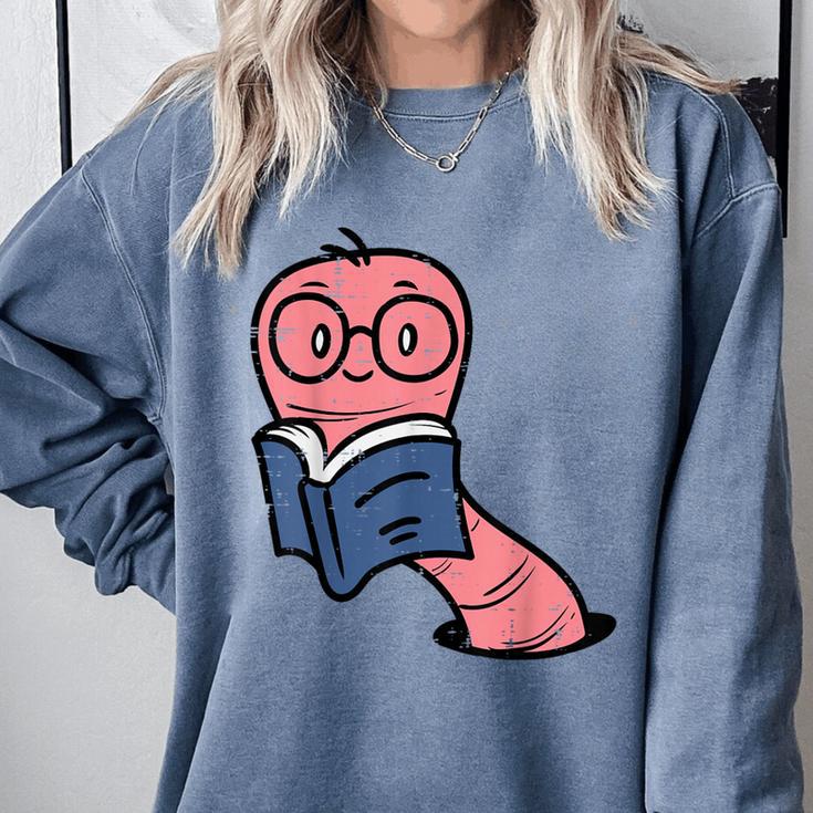 Book Worm Pun Read Reading Librarian America Men Women Kids Comfort Colors Sweatshirt Book Worm Pun Read Reading Librarian America Men Women Kids Comfort Colors Sweatshirt