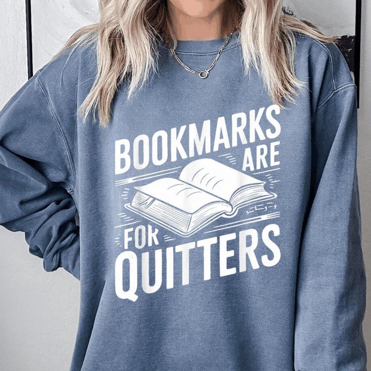 Bookmarks Quote Library Book Reader Comfort Colors Sweatshirt