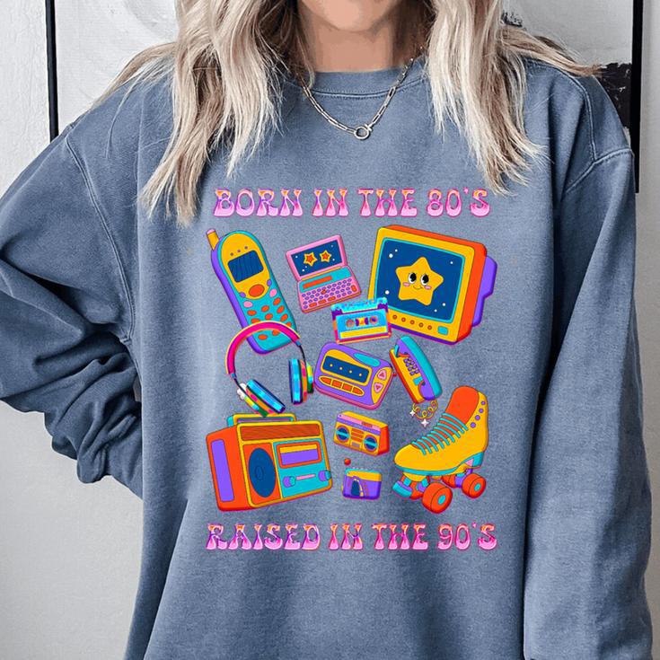 Born In The 80s Raised In The 90s Nostalgia Retro Memories Premium Tri-Blend Comfort Colors Sweatshirt Born In The 80s Raised In The 90s Nostalgia Retro Memories Premium Tri-Blend Comfort Colors Sweatshirt