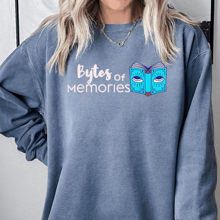 Bytes Of Memories Digital Nostalgia Concept Line Comfort Colors Sweatshirt