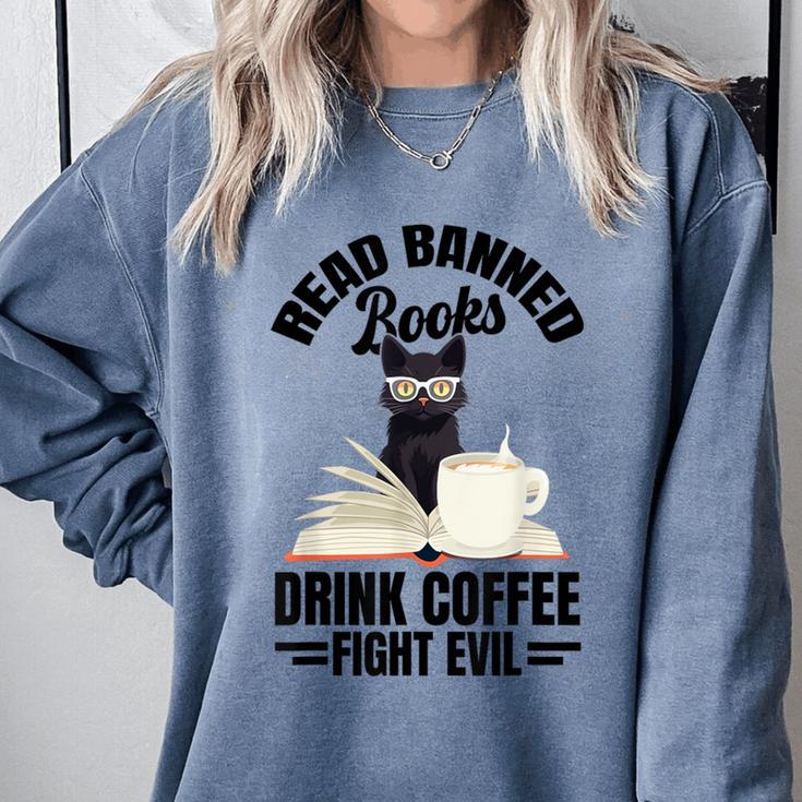 Cat I Read Banned Books Shirt Bookworm Avid Reader For Men Women Kids Comfort Colors Sweatshirt Cat I Read Banned Books Shirt Bookworm Avid Reader For Men Women Kids Comfort Colors Sweatshirt