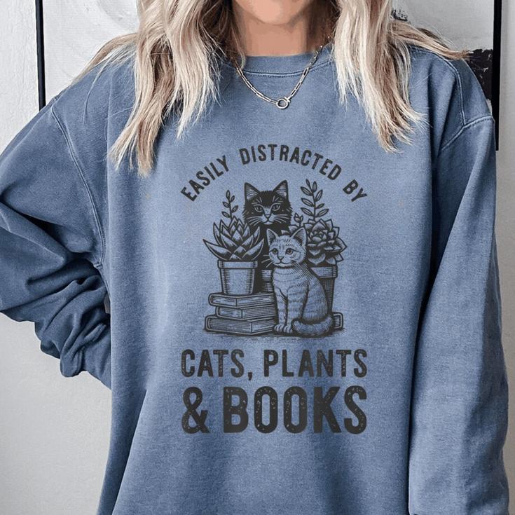 Cats Plants And Books Shirt Plant Lover Gardening Comfort Colors Sweatshirt Cats Plants And Books Shirt Plant Lover Gardening Comfort Colors Sweatshirt