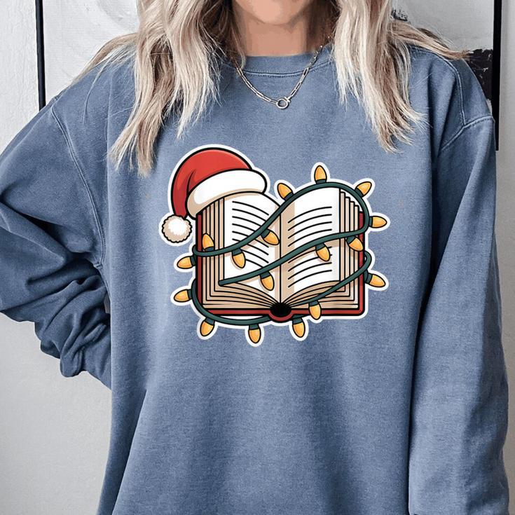 Christmas Book Festive Holiday Xmas Comfort Colors Sweatshirt Christmas Book Festive Holiday Xmas Comfort Colors Sweatshirt