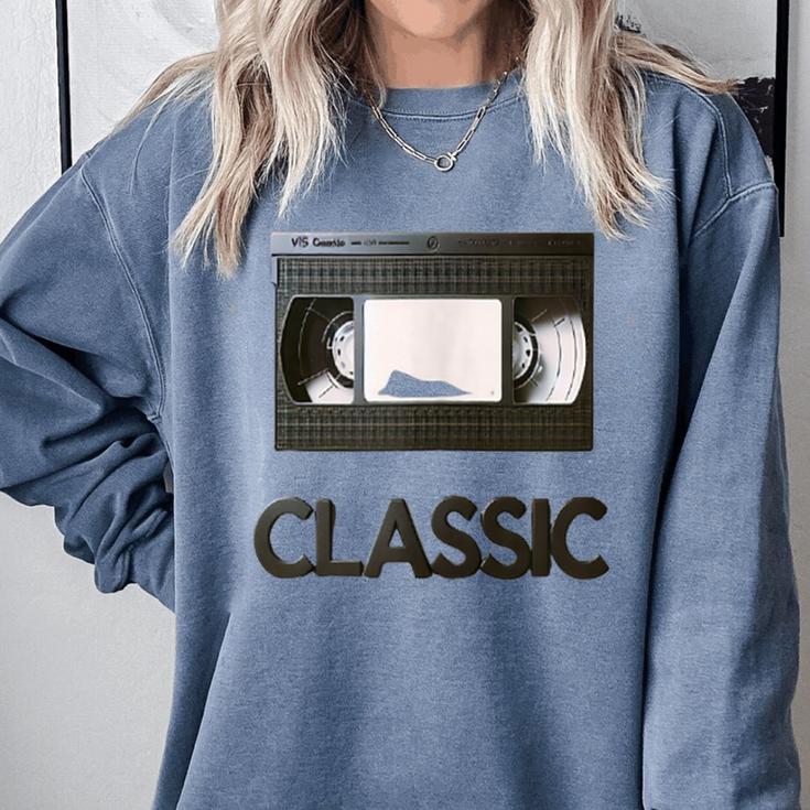 Classic VHS Tape Nostalgia Retro Comfort Colors Sweatshirt