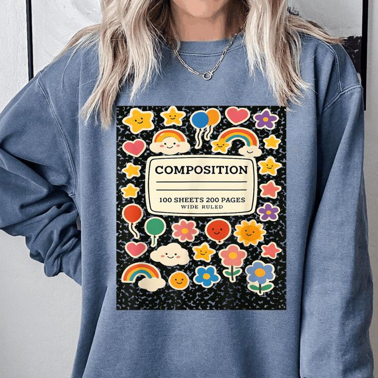 Composition Notebook Costume Teacher Matching Halloween Book Comfort Colors Sweatshirt