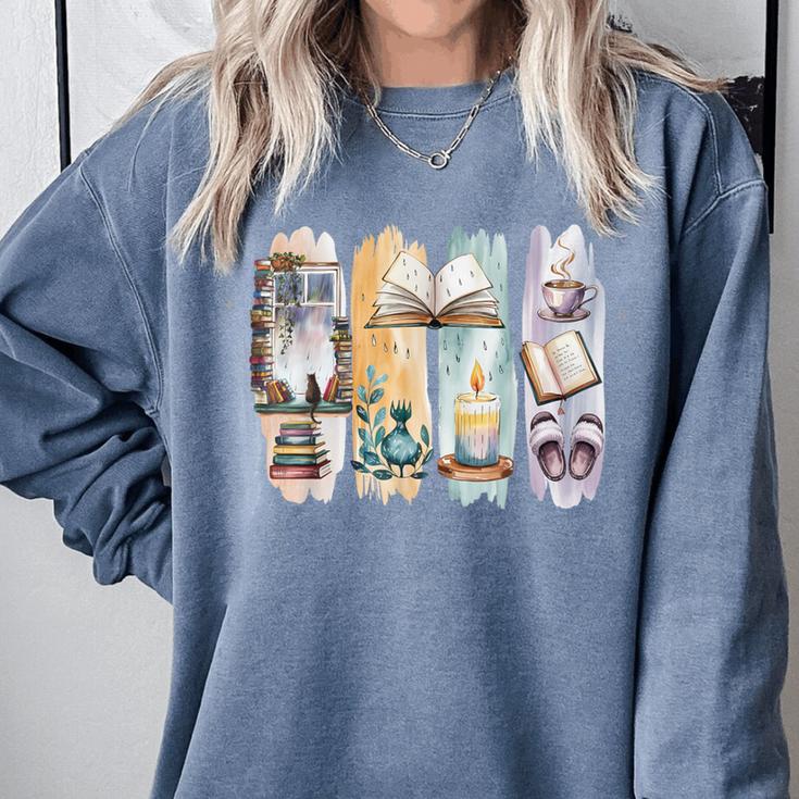 Coquette Bookworm Reading Enthusiast Book Lover Book Comfort Colors Sweatshirt Coquette Bookworm Reading Enthusiast Book Lover Book Comfort Colors Sweatshirt