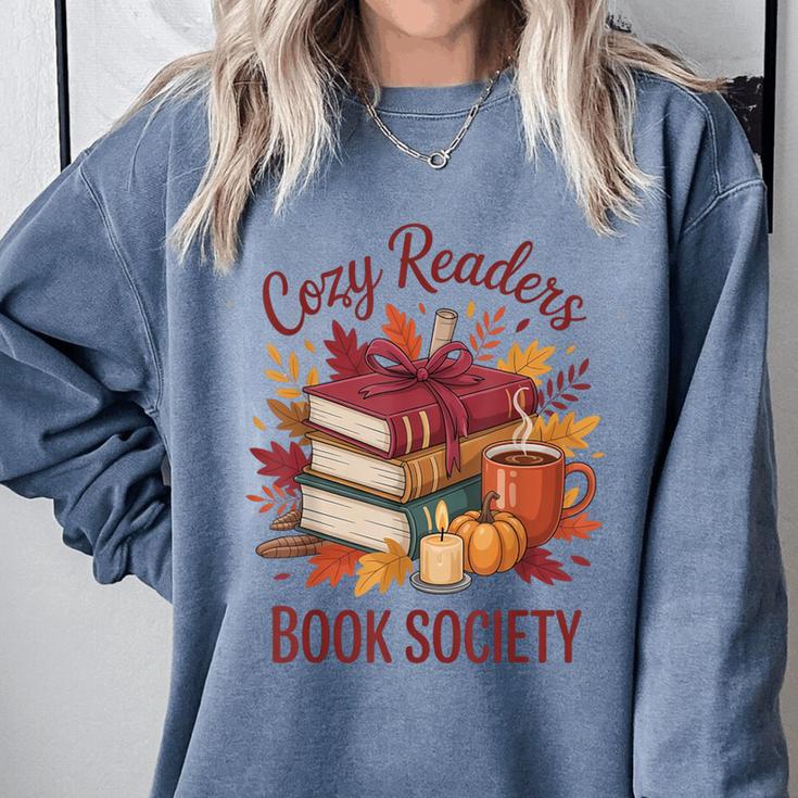 Cozy Readers Book Society Fall Autumn Floral Pumpkin Season Comfort Colors Sweatshirt Cozy Readers Book Society Fall Autumn Floral Pumpkin Season Comfort Colors Sweatshirt