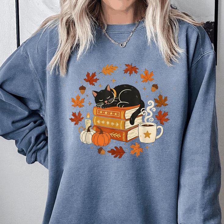 Cute Cat Fall In Love With Reading Book Cat Lover Librarian Comfort Colors Sweatshirt Cute Cat Fall In Love With Reading Book Cat Lover Librarian Comfort Colors Sweatshirt