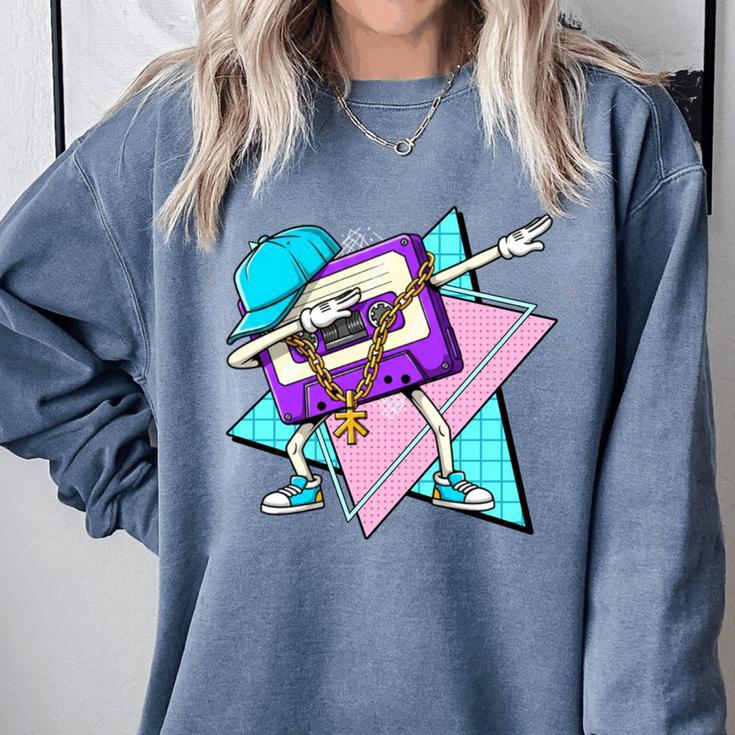 Dabbing Cassette Tape 70s 80s 80s Outfit Nostalgia Comfort Colors Sweatshirt Dabbing Cassette Tape 70s 80s 80s Outfit Nostalgia Comfort Colors Sweatshirt