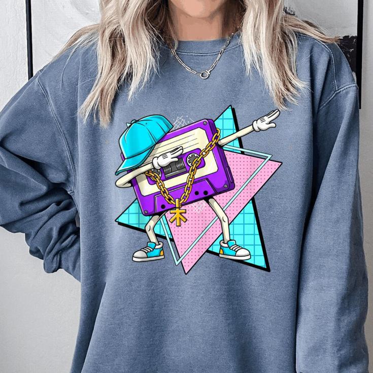 Dabbing Cassette Tape 70s 80s 80s Outfit Nostalgia Comfort Colors Sweatshirt Dabbing Cassette Tape 70s 80s 80s Outfit Nostalgia Comfort Colors Sweatshirt