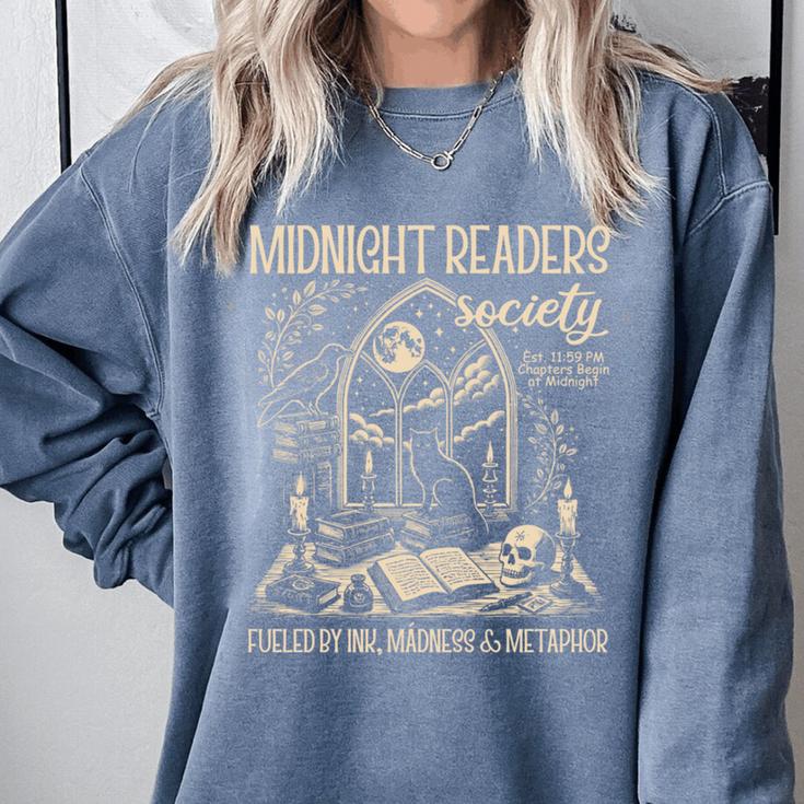 Dark Romance Book Lover Midnight Reading Readers Society Comfort Colors Sweatshirt Dark Romance Book Lover Midnight Reading Readers Society Comfort Colors Sweatshirt