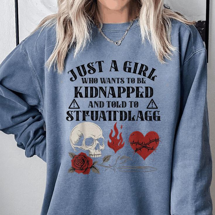 Dark Romance Smutt Book Merch Just A Good Girl STFUATTDLAGG Comfort Colors Sweatshirt Dark Romance Smutt Book Merch Just A Good Girl STFUATTDLAGG Comfort Colors Sweatshirt
